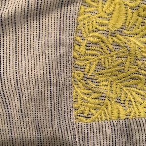 J Crew Seersucker Dress with Embroidery Size 0